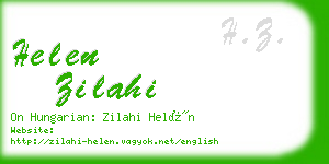 helen zilahi business card